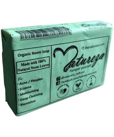 Natureza Organic Neem soap Herbal Handmade Anti acne 90g - Buy Online on GoSupps.com