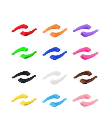 Housoutil 24 pair of glasses band children glasses holder glasses holes glasseshoking hook holder Reading glasses anti -ear hook glasses glasses glasses ears men and women glasses legs glasses case 4x0.6cm As shown