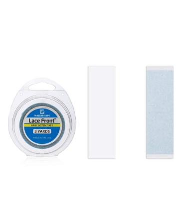 Walker Tape Lace Front Support 3/4"x3" Straight Strip Tape/Blue Liner 36pcs/bag Custom