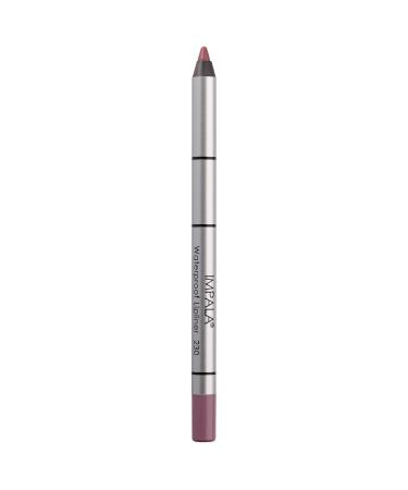 IMPALA | Creamy Waterproof Lip Pencil Matte Lilac Color 230 | Permanent Lip Liner | Waterproof Lip Pencil | Long-lasting Lip Liner | Volumizing Effect 230 Lilac Matte