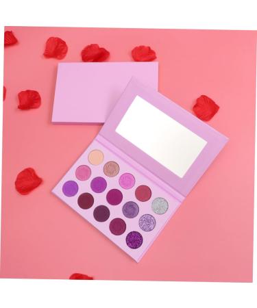 DOITOOL Eyeshadow Palette 15 Eyeshadow Eye Shadow Makeup Palette Powder Make up Kit Glitter Miss Woman Eyeshadow Compact 1 count (Pack of 1) Purple - Buy Online on GoSupps.com