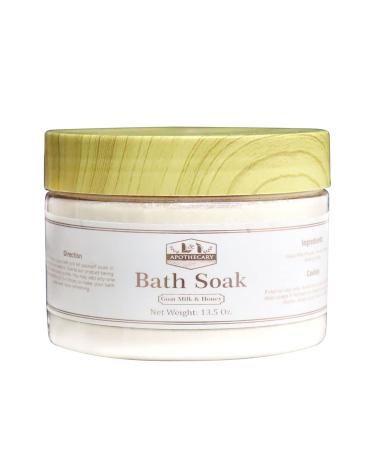 13.5 Oz. Goat Milk & Honey Bath Soak  enriches Bath Water and Helps exfoliates  Enhance The Beauty