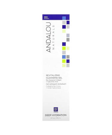 ANDALOU NATURALS Revitalizing Deep Hydration Cleansing Gel - 6 FZ | Nourishing Facial Cleanser for All Skin Types | International Shipping Available - Buy Online on GoSupps.com
