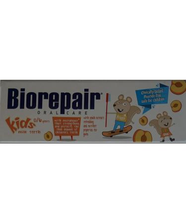 Biorepair Kids 0-6 Oral Care Toothpaste Peach 1.7fl.oz 50ml Pack of 3 - Buy Online on GoSupps.com