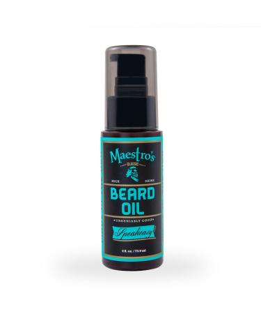 Maestro's Classic BEARD OIL | High-Shine Moisturizing & Taming for All Beard Types & Lengths- Speakeasy blend  2 Ounce