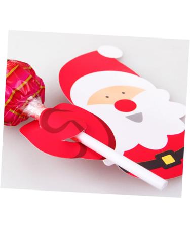 WHAMVOX 50 Pieces Candy Lollipop Decoration Candy Lollipop Decorations Christmas Card - Buy Online on GoSupps.com