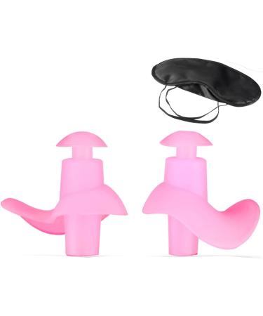 Macrohu Silicone Waterproof Earplugs for Sleep - Noise-Dampening Reusable Soft Earplugs for Snoring Swimming & Hearing Protection (Pink-S) - Buy Online on GoSupps.com