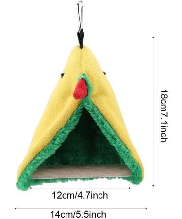 Buy Parrot Standing Perch & Hanging Triangle Hammock - Plush Bird Cage Tent Toys for Parrots Nymphensittich and Conures - Buy Online on GoSupps.com