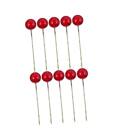 Artibetter 288 Pcs Diy Foam Red Fruit Simulation Berry Fake Berry Picks Burgundy Berry Picks Christmas Craft Wreath Pick Red Fake Berry Christmas Plants Picks Decor Artificial Crafts Redx2pcs 1.5x1.5x1.5cmx2pcs