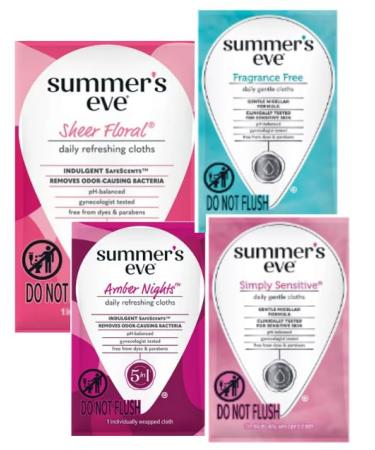 Feminine wash kit travel expected the unexpected and keep confident with individual wrap items QR code (Feminine was Summer's Eve Lovers)