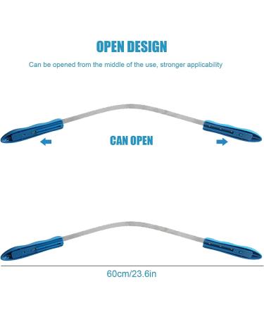 WADY Dog Deshedding Loop Brush 1PC Double-Sided Shedding Blade Dogs Shedding Brush Stainless-Steel Grooming Tool Dog Shedding Tool with Stainless Steel Blade for Dog and Cat Blue (Blue) - Buy Online on GoSupps.com