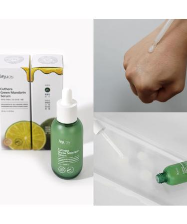 Cuthera Green Mandarin Korean Serum - 1.52 Fl Oz | Skin Calming Hydrating & Moisture Retention with Jeju Natural Ingredients - Buy Online on GoSupps.com