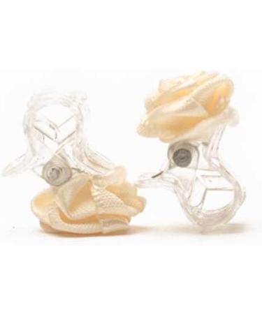 10 Beige Rose Hair Clips - Bridal Hair Accessories Pack | Elegant Hair Clips for Weddings - Buy Online on GoSupps.com