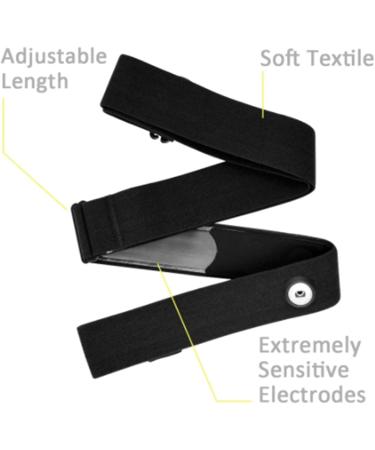 Oikabio 2x Bluetooth Heart Rate Monitor Chest Strap - Compatible Fitness Sensor Belt in Gray | International Shipping Available - Buy Online on GoSupps.com