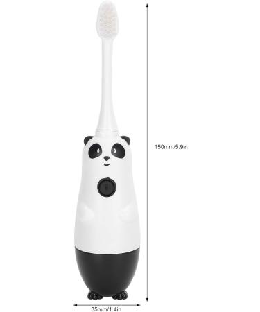 Buy Cute Panda Electric Toothbrush for Kids Ages 2-12 Soft Hair Curved Design & Gentle Tooth Cleaning - Buy Online on GoSupps.com