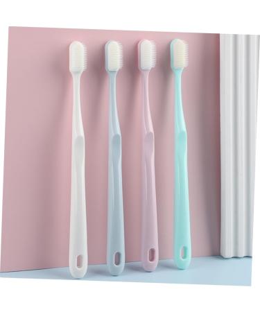 Tovinanna 4-Piece Charcoal Toothbrush Set for Adults - Comfortable Individually Wrapped Hotel-Quality Toothbrushes for Exceptional Oral Care - Buy Online on GoSupps.com