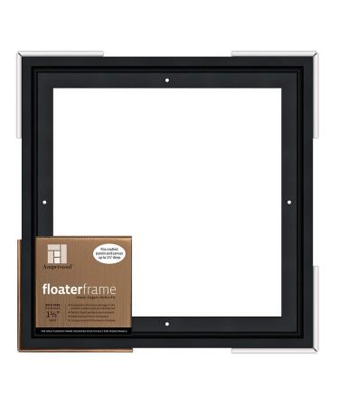 Ampersand Floaterframe for Wood Panels, 1.5 Inch Depth, Bold, 12X12 Inch, Black (FBOLD151212B)