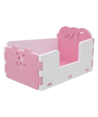BUGUUYO 1pc Hamster Toilet Hamster Litter Toilet Guinea Pig Toilet Small Animal Bathtub Pet Toilet PVC 15x10cm Pink