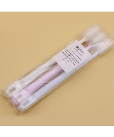 3-Part Macaron Toothbrush Set - Soft Bristle Family Pack with Protective Covers for Adults & Kids | Travel-Friendly Care Tools - Buy Online on GoSupps.com