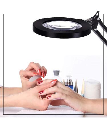 Lightweight Magnifying Glass Led Folding Long Arm Clip Eye Protection USB Reading Book Light Led Clip Magnifying Glass Electronic Maintenance Light/Black Lofty Ambition - Buy Online on GoSupps.com