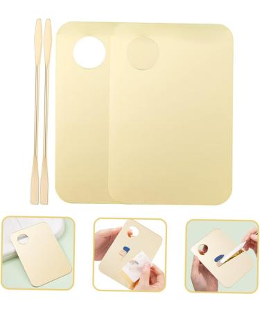 NOLITOY 2 Set Color Palette | Makeup Spatula & Mixing Plate for Foundation Eyeshadow Oil Paint Acrylic | International Shipping Available - Buy Online on GoSupps.com