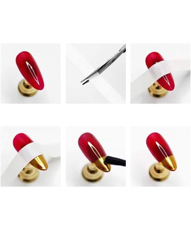 GSHLLO 5 PCS Adhesive Nail Art Guide Tapes Stickers - Nail Striping Line Tape 0.5cm - Buy Online on GoSupps.com