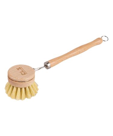 Dish Scrub Brush - Kitchen Scrub Brush | Solid Dish Scrubber Brush with Wear-Resistant Sisal Material Bristles and Design for Pot Ruftup