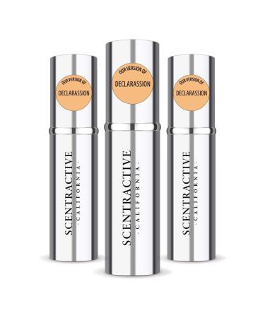 CA Perfume Impression of Declarassion For Men Replica Version Fragrance Dupes Concentrated Long Lasting Eau de Parfum Spray Refillable Atomizer Bottle 0.17 Fl Oz/5ml-X3 CRTR DECLARASSION IMPRESSION 0.51 Fl Oz (Pack of 1)