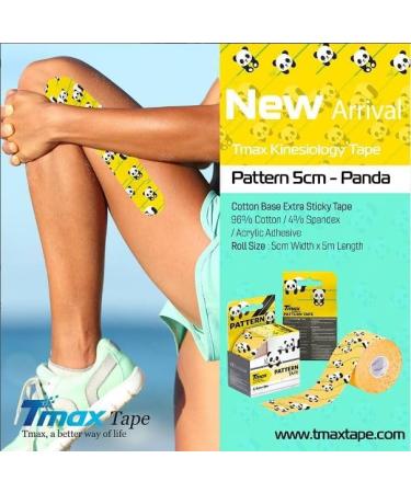 Tmax Waterproof Kinesiology Tape - Athletic Sports Tape for Muscle Support Pain Relief & Physiotherapy | Pack of 5 (5m x 5cm - Buy Online on GoSupps.com