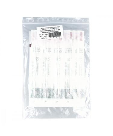 COTTON SWABS plastic small head 15 cm 10X1 pcs