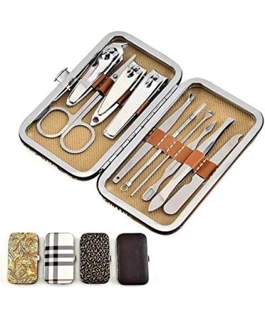 Nail Clippers Set 10 in 1 Stainless Steel Tweezer Nail Art Clipper Scissors Tweezer Knife Manicure Nail Art Cutter Pedicure Manicure Tools Pedicure Tools for Feet - Buy Online on GoSupps.com