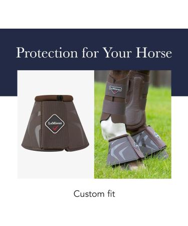 LeMieux Black Carbonite Overreach Horse Boots - Equine Protective Gear and Training Equipment - S Black Carbonite - Buy Online on GoSupps.com