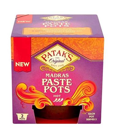 Patak's 4x Madras Patak Curry Paste Pot 2 x 70g