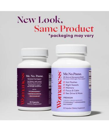 Womaness Menopause Supplement Trio - Sleep Support, Hot Flash Relief, Skin & Hair Health - 90 Capsules - Buy Online on GoSupps.com