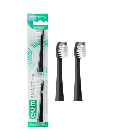 GUM Smart One brush heads with indicator bristles original 2 pieces black - Buy Online on GoSupps.com