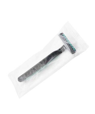 100 Pcs Disposable Razors - Twin Blade Stainless Steel Individually Wrapped for Men & Women - Bulk Travel Razors with Safety Cap - Buy Online on GoSupps.com