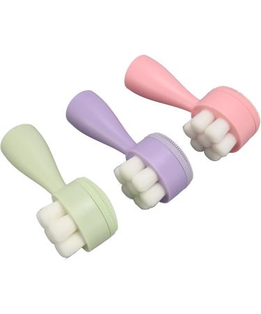 Double Sided Facial Brush Manual Exfoliating Facial Cleansing Brush Soft Bristles for Face Care - Buy Online on GoSupps.com
