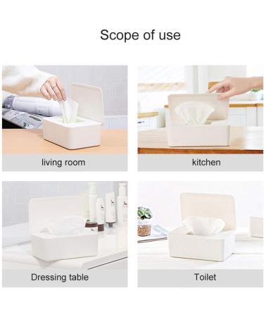 ReuVV Tissue Storage Box - Wet Wipes & Donor Tissue Protector - Diaper Duty Organizer with Lid for Home & Office Use - International Shipping Available - Buy Online on GoSupps.com