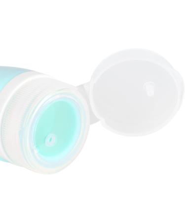 TOPINCN Travel Bottle Food Grade Silicone Empty Bottle for Facial Cleanser Shampoo Conditioner Lotion 60ml Capacity (Green) - Buy Online on GoSupps.com