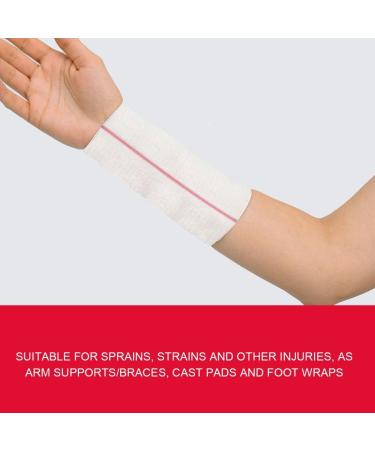 Tubular Bandages Elastic Support Bandage Tubular Stockinette Sleeve Roll Breathable Stretch Bandage for Small Limbs Red Line 3.5CM x 10M - Buy Online on GoSupps.com