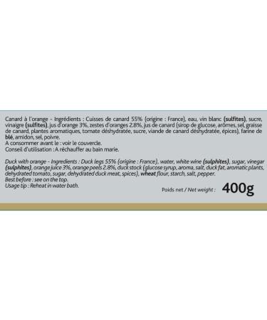 Duck a l'Orange 400g x 4 Castaing - Buy Online on GoSupps.com