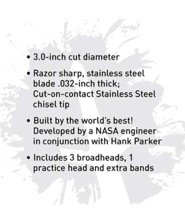 Swhacker SWH00243 150 Grain 2-Blade Broadhead 3-Pack with Practice Head - Black - Buy Online on GoSupps.com
