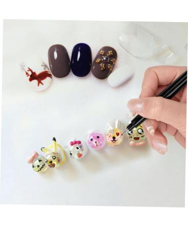 1pc Nail Art Pen Drawing Line Pen Nail Tools Painting Black Pen Marking Pen Fine Tip Nail Pen Pen Nails Thin Line Painting Pen Manicure Plastic - Buy Online on GoSupps.com