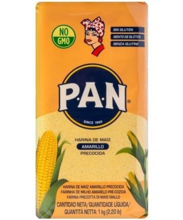 Harina PAN Pre-Cooked Yellow Maize Meal - 1kg (Pack of 3) - Buy Online on GoSupps.com