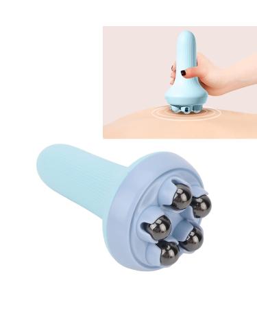 5 Magnet Bead Massage Roller - Handheld 360 Rotating Slimming Ball Massager Tool (Blue) | Enhance Relaxation & Wellness - Buy Online on GoSupps.com