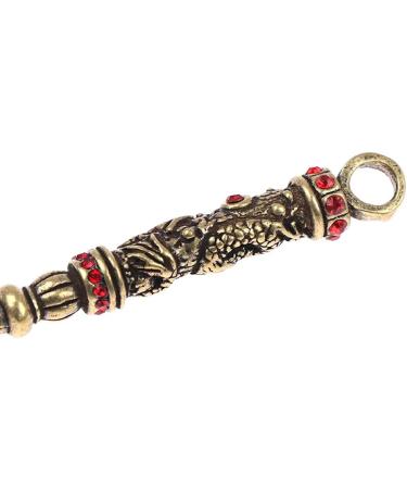 Brass Gemstone Earpick Retro Dragon Ear Wax Remover Tool - Carving Ear Pick for Ear Cleaning - Buy Online on GoSupps.com