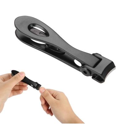 Nail Clipper Stainless Steel Cutter Trimmer Non-Slip Handle Cutting Edge for Professional and Personal Use Fine Workmanship Mini Size and Lightweight Convenient (Black) - Buy Online on GoSupps.com