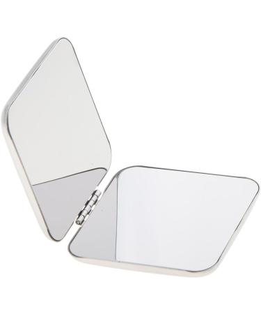 Tenlacum Metal Compact Pocket Mirror - Double Sided Portable Unbreakable Surface Silver | Perfect Travel Accessory - Buy Online on GoSupps.com