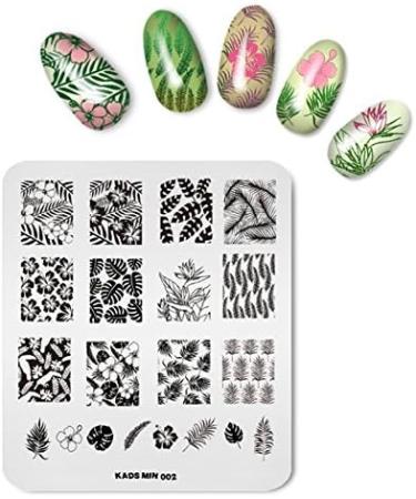 KADS 4Pcs Nail Art Stamping Plate Set for Salon Designs - O1 - Buy Online on GoSupps.com