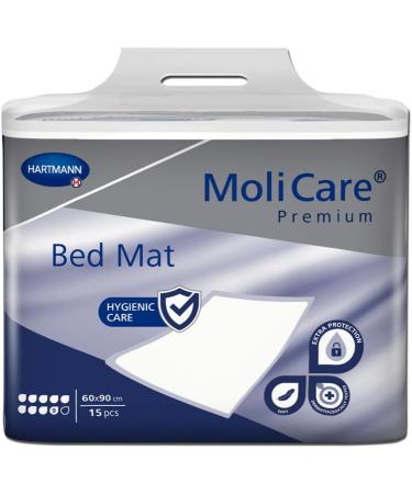 Molicare Premium Bed Mat 9 Drops - Absorbent Bed Protection Pad 60x90cm | 4x15 Pack for Ultimate Comfort & Dryness - Buy Online on GoSupps.com